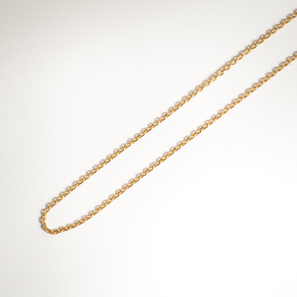 Diamond Cut Oval Belcher Chain