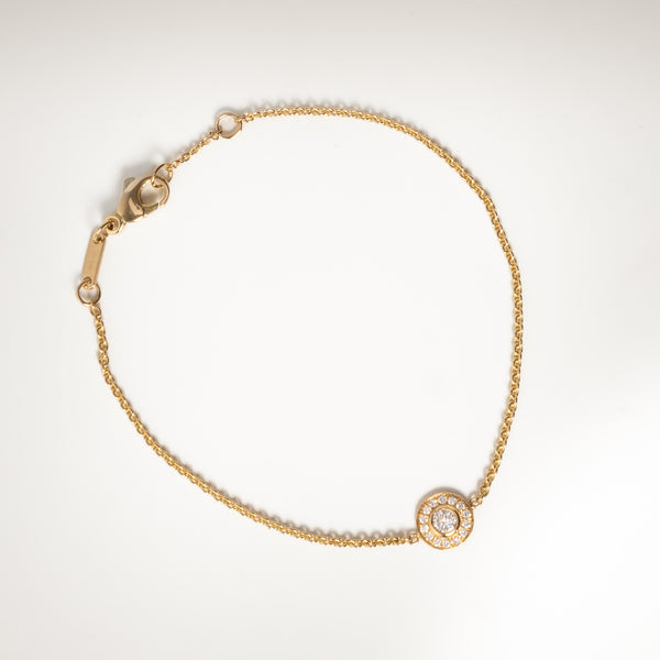 The Mini Diamond Halo Bracelet