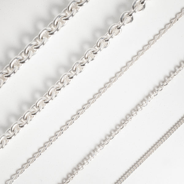 Diamond Cut Oval Belcher Chain