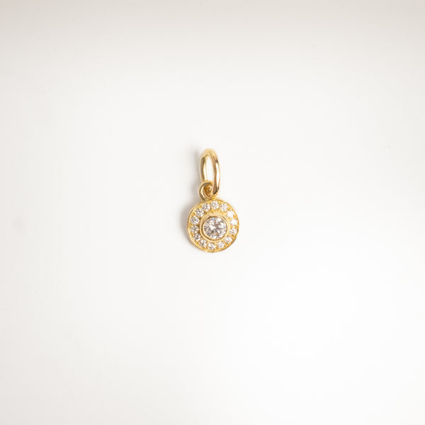 The Mini Diamond Halo Pendant