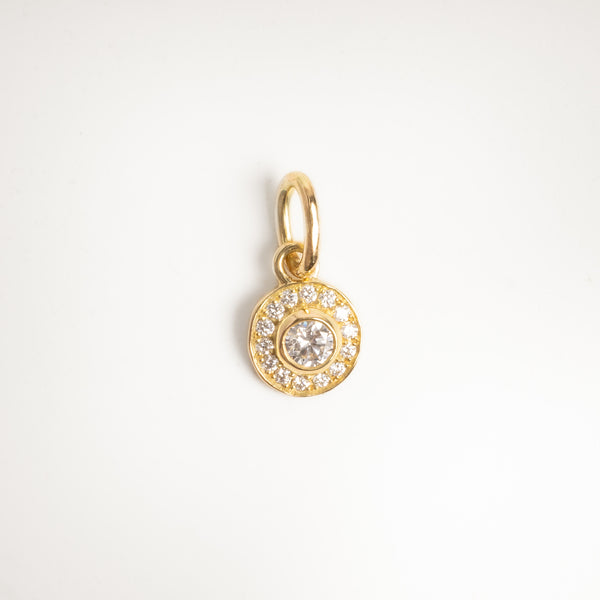 The Mini Diamond Halo Pendant